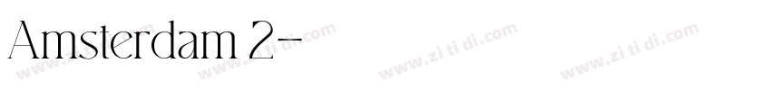 Amsterdam 2字体转换